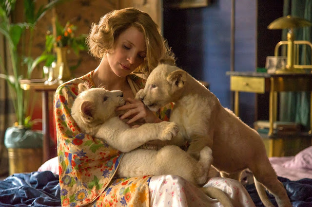 Jessica Chastain in una nuova clip da ‘THE ZOOKEEPER’S WIFE’